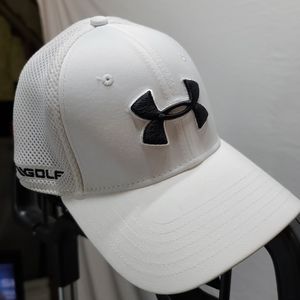 Men's White Under Armour Golf Hat